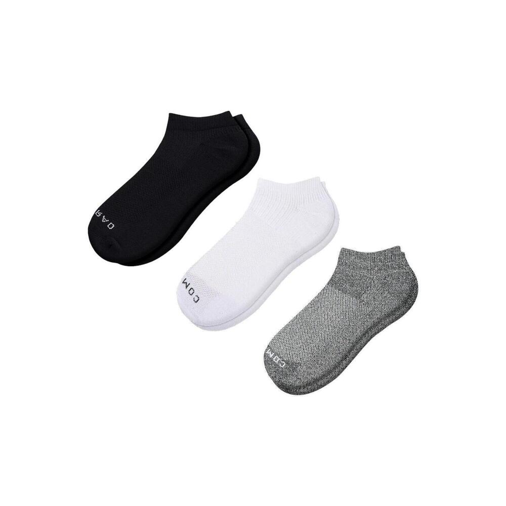 Comrad Womens 3-Pack Nylon Ankle-Length Support Socks Basic